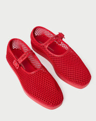 Loeffler Randall Women | Rita Red Netted Mary Jane