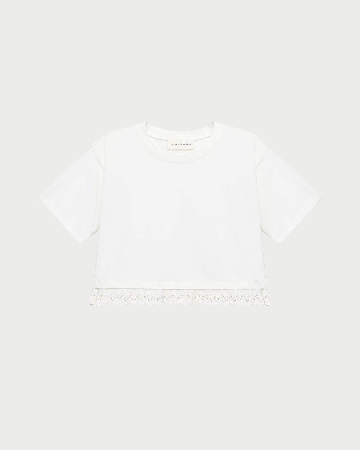Loeffler Randall Women | Junie Lace Trim Tee