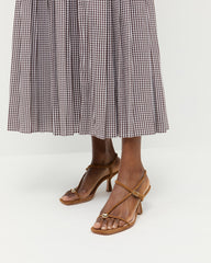 Triana Cacao Suede Mid-Heel Sandal | Women Loeffler Randall