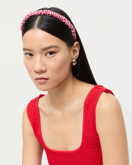 Loeffler Randall Women | Sabine Red Gingham/Red Headband Set