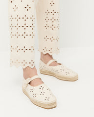 Clover Natural Embroidered Espadrille | Loeffler Randall Women