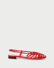 Loeffler Randall Women | Devon Red Moiré Slingback Sandal