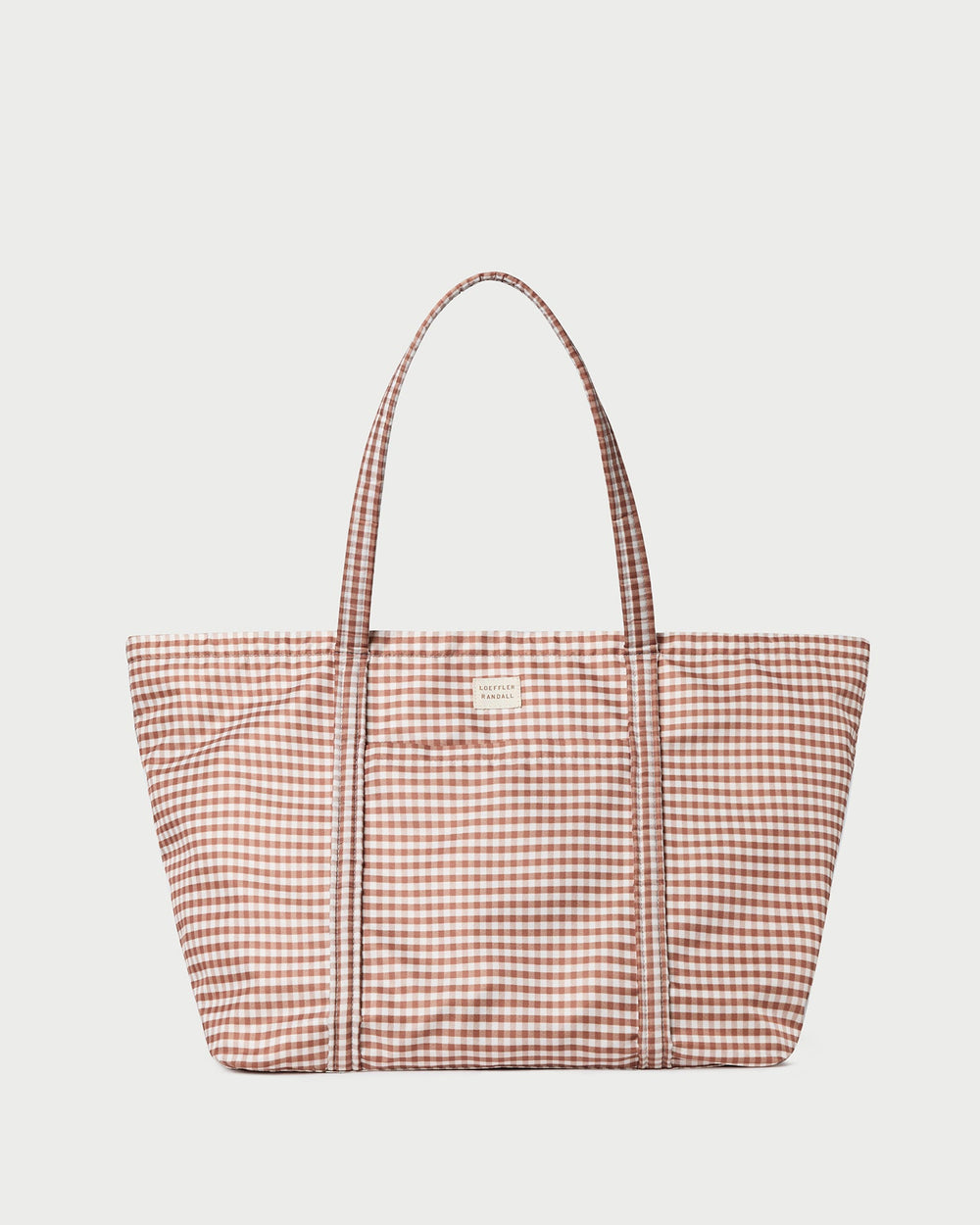 Loeffler Randall Women | Dina Brown Gingham Travel Tote