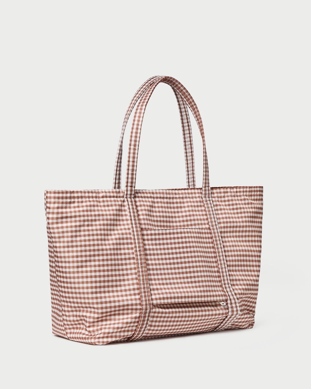 Loeffler Randall Women | Dina Brown Gingham Travel Tote