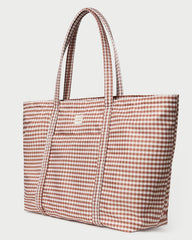 Loeffler Randall Women | Dina Brown Gingham Travel Tote