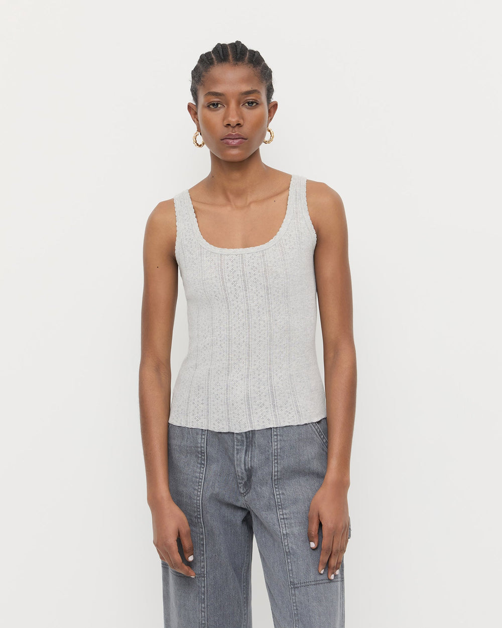 Rylee Pointelle Tank Top | Women Loeffler Randall