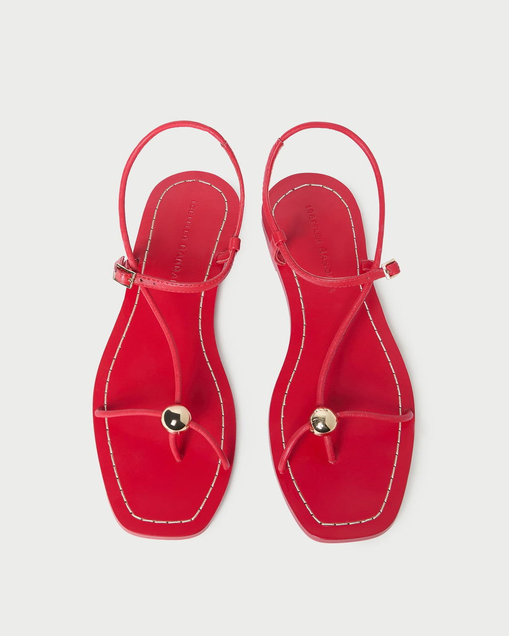 Loeffler Randall Women | Lara Red Leather Sandal
