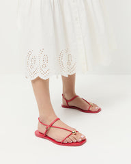 Loeffler Randall Women | Lara Red Leather Sandal