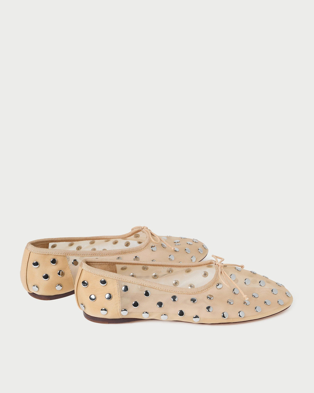 Landon Caramel/Silver Mesh Ballet Flat | Women Loeffler Randall