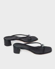 Odessa Black Leather Heeled Sandal | Women Loeffler Randall