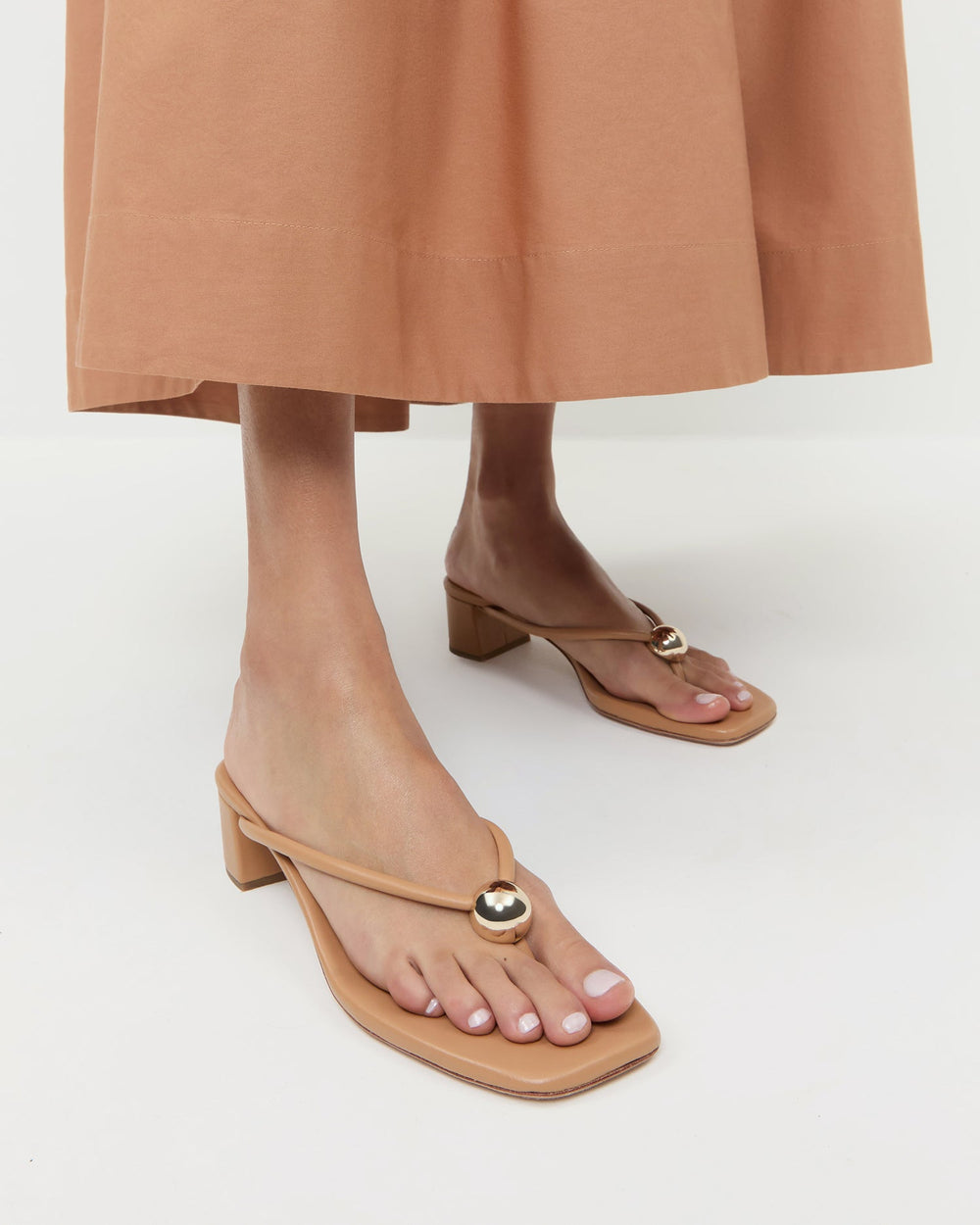 Odessa Dune Leather Heeled Sandal | Loeffler Randall Women