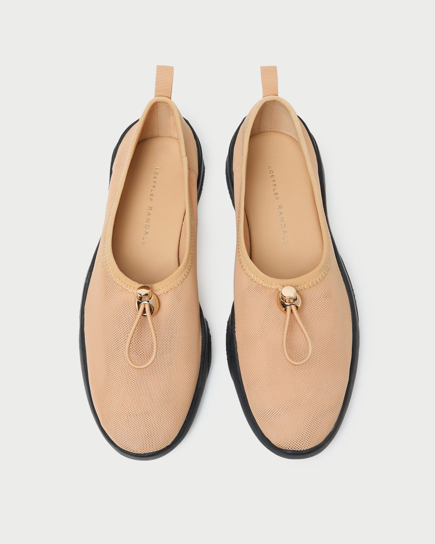 Loeffler Randall Women | Raina Caramel/Black Mesh Flat