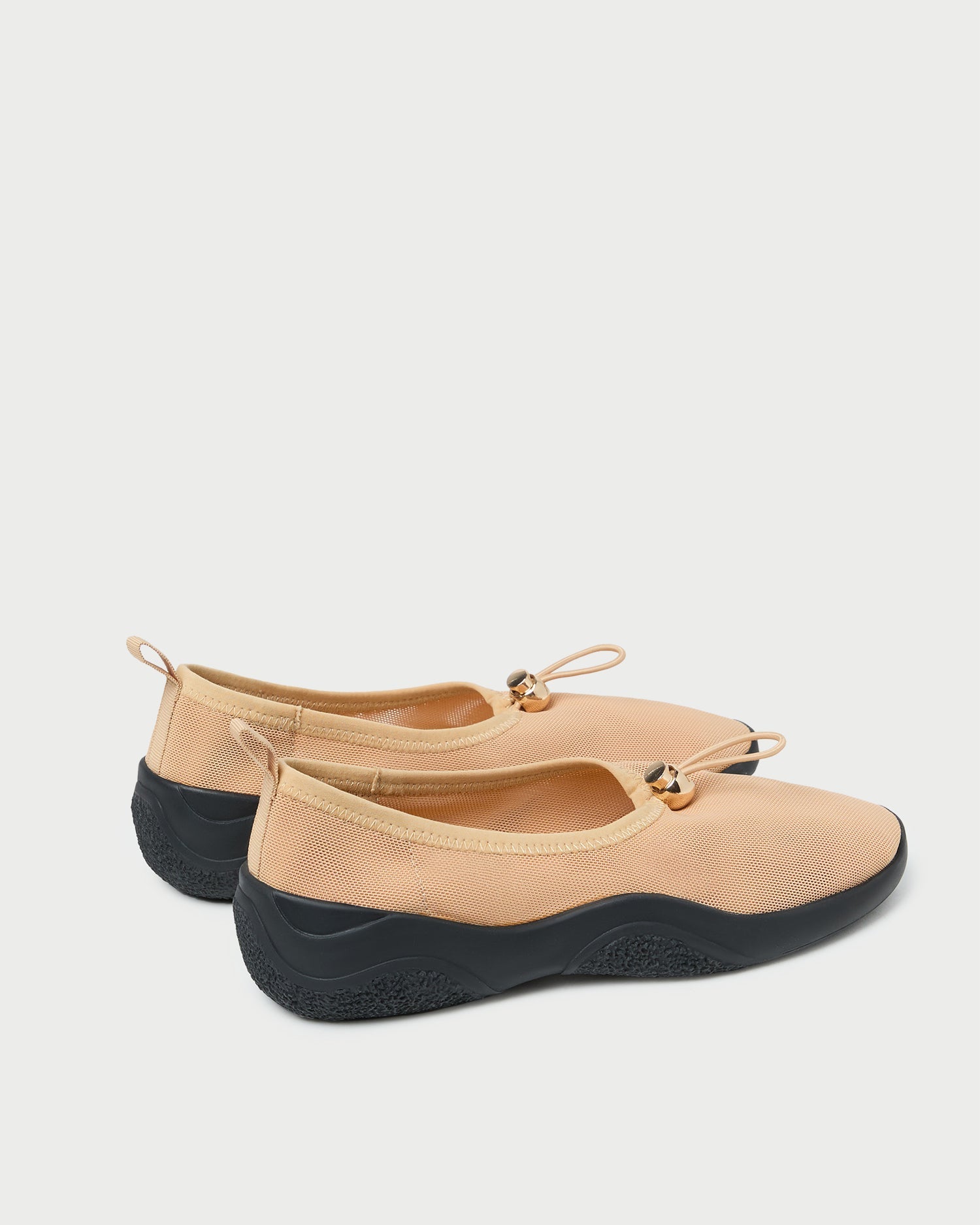 Loeffler Randall Women | Raina Caramel/Black Mesh Flat
