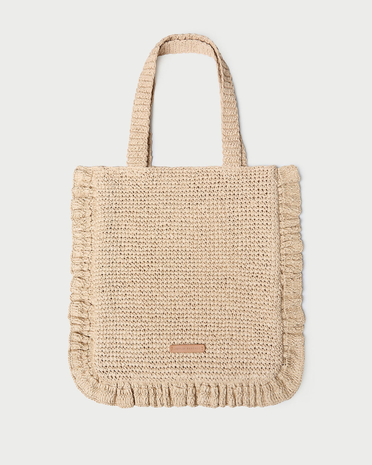 Justine Natural Crochet Ruffle Tote | Loeffler Randall Women