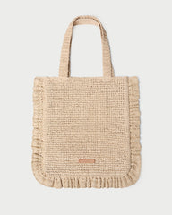 Justine Natural Crochet Ruffle Tote | Loeffler Randall Women