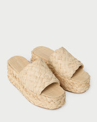 Aaron Natural Braided Straw Mule | Women Loeffler Randall