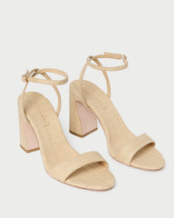 Loeffler Randall Women | Malia Natural Curved-Heel Sandal