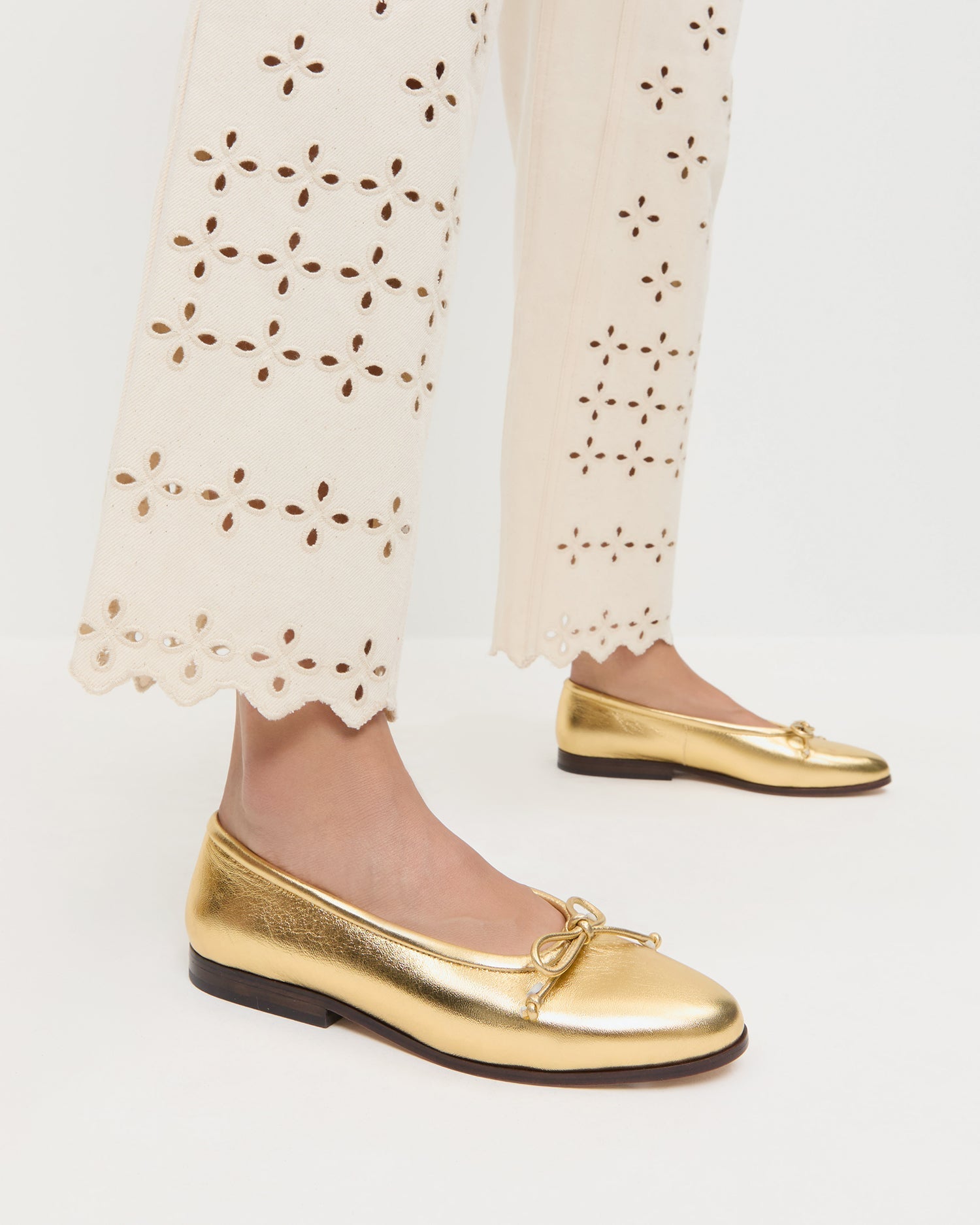 Loeffler Randall Women | Noelle Champagne Ballet Flat