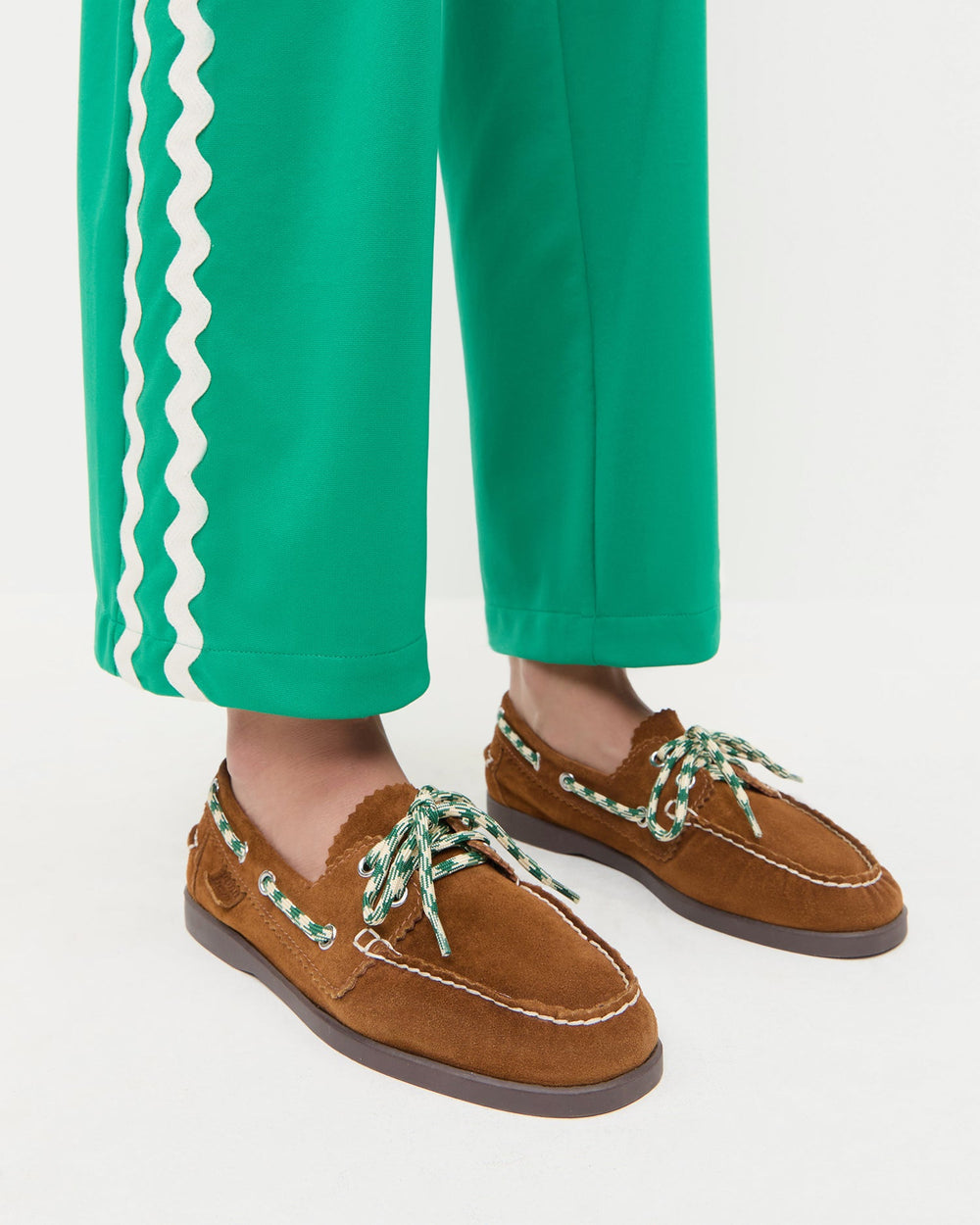 Franco Cacao Suede Boat Shoe | Loeffler Randall Women