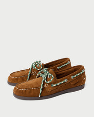 Franco Cacao Suede Boat Shoe | Loeffler Randall Women