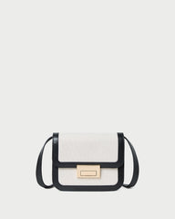 Desi Black/Natural Canvas Crossbody | Loeffler Randall Women