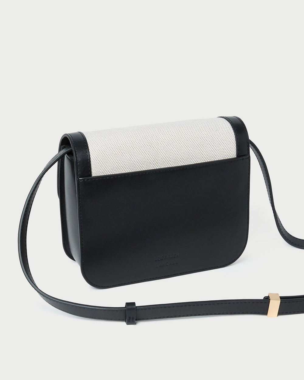Desi Black/Natural Canvas Crossbody | Loeffler Randall Women