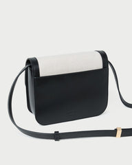 Desi Black/Natural Canvas Crossbody | Loeffler Randall Women