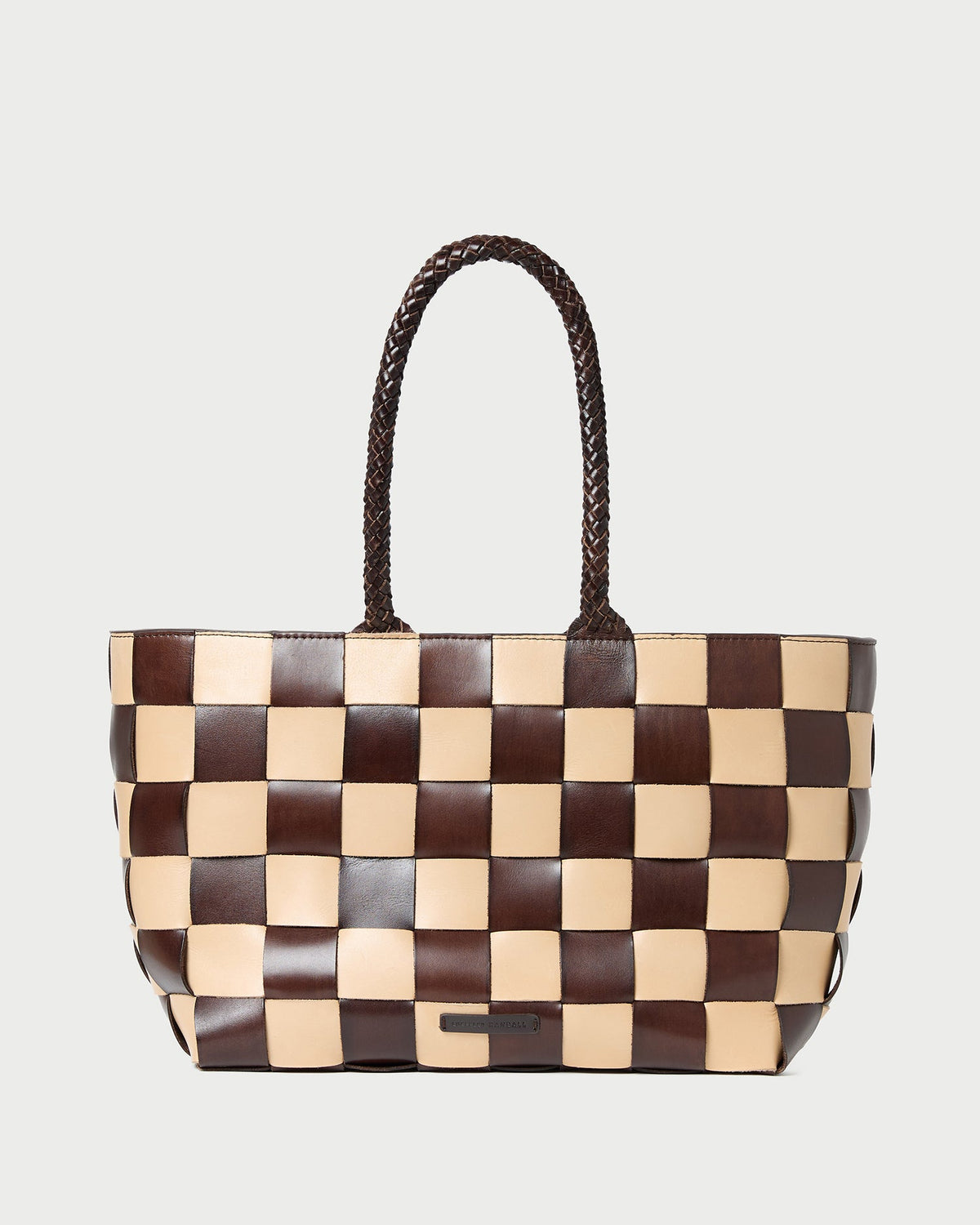 Klara Brown/Butter Woven Leather Tote | Women Loeffler Randall
