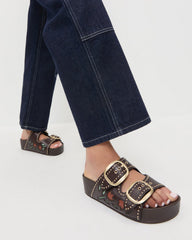 Loeffler Randall Women | Eve Brown Tulip Two-Band Sandal