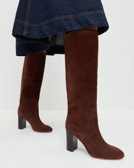 Loeffler Randall Women | Goldy Espresso Suede Tall Boot