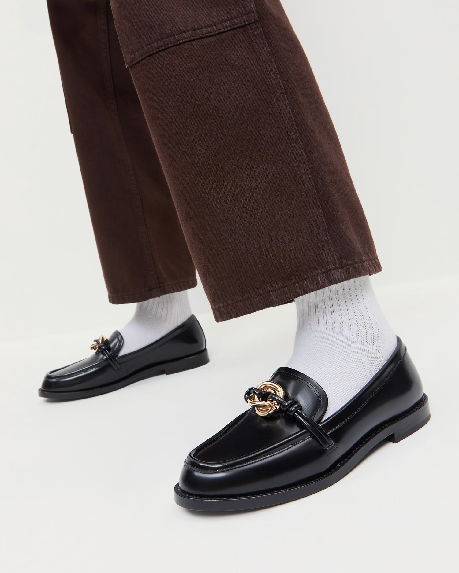 Loeffler Randall Women | Roma Black Leather Loafer