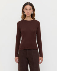 Lolo Pointelle Long-Sleeve Tee | Women Loeffler Randall