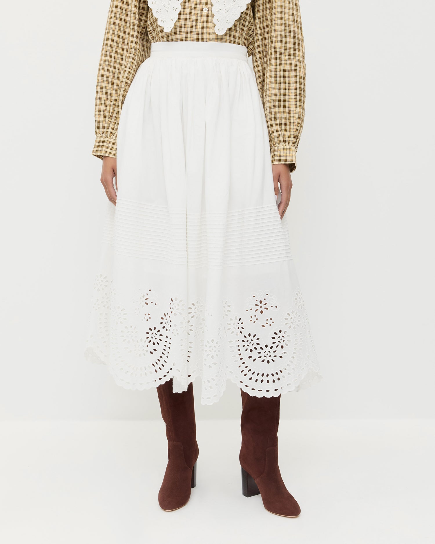 Loeffler Randall Women | Tinsley Broderie Skirt