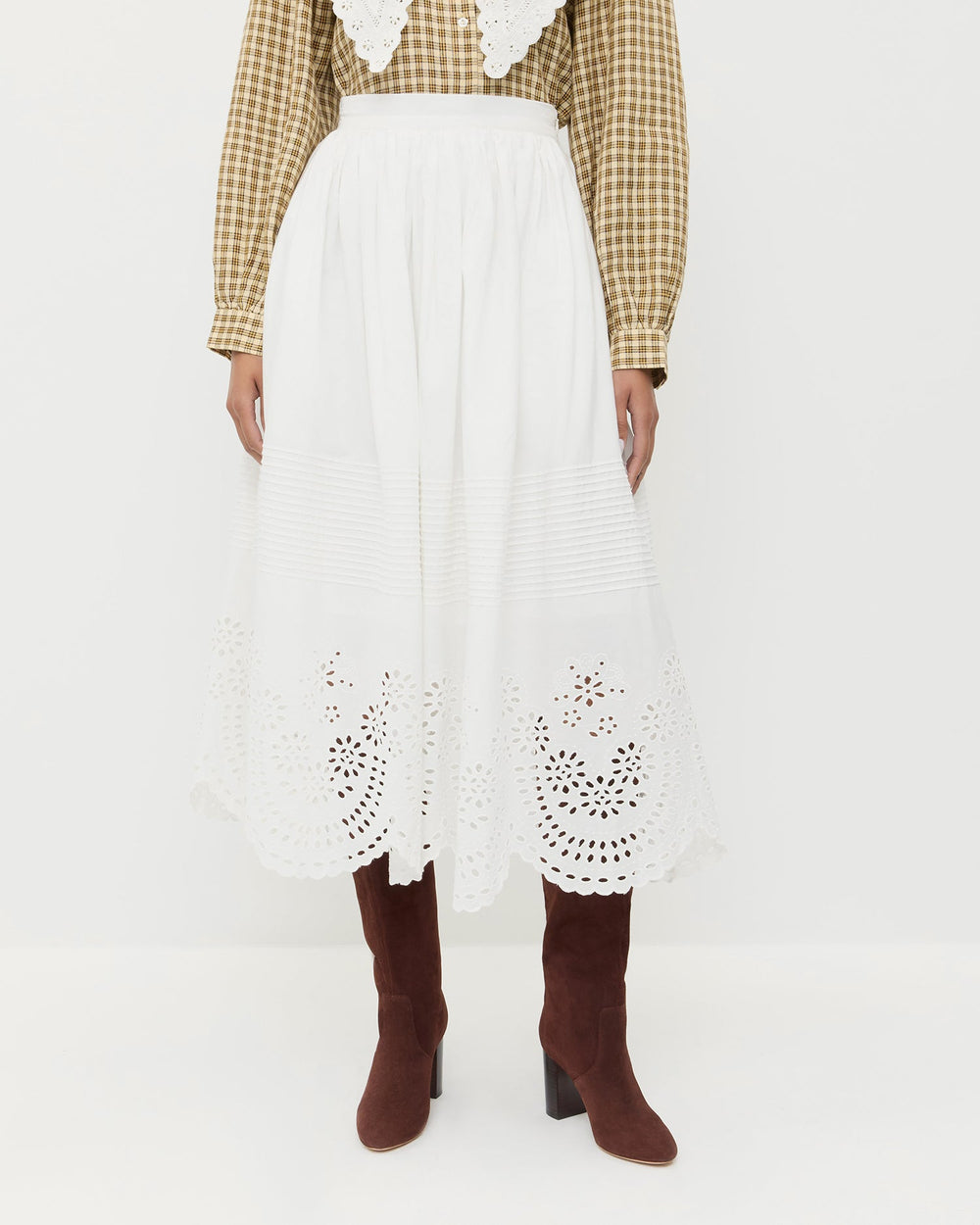 Loeffler Randall Women | Tinsley Broderie Skirt
