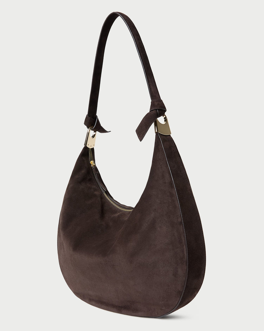 Loeffler Randall Women | Morgan Brown Suede Shoulder Bag