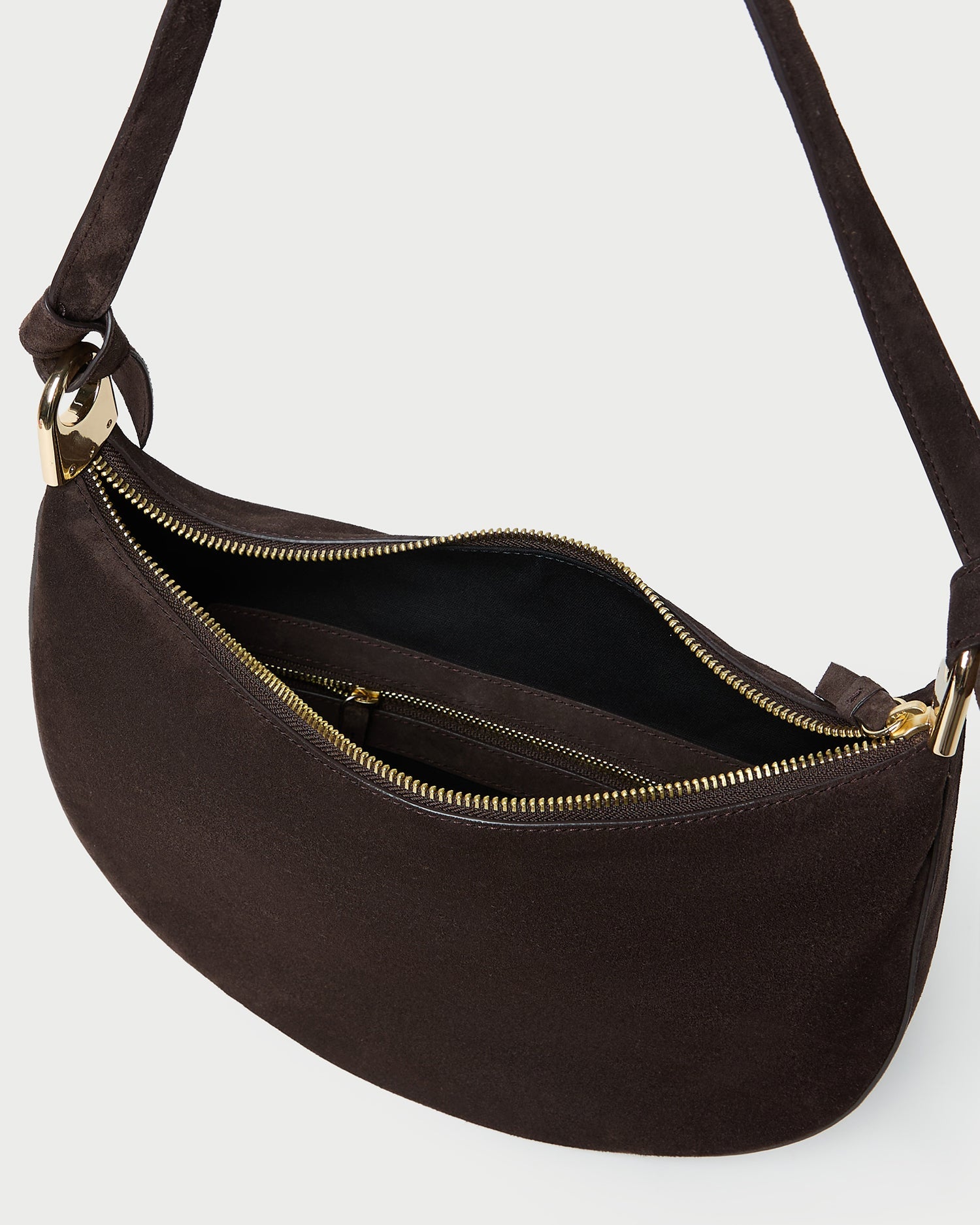 Harlow Brown Suede Shoulder Bag | Women Loeffler Randall