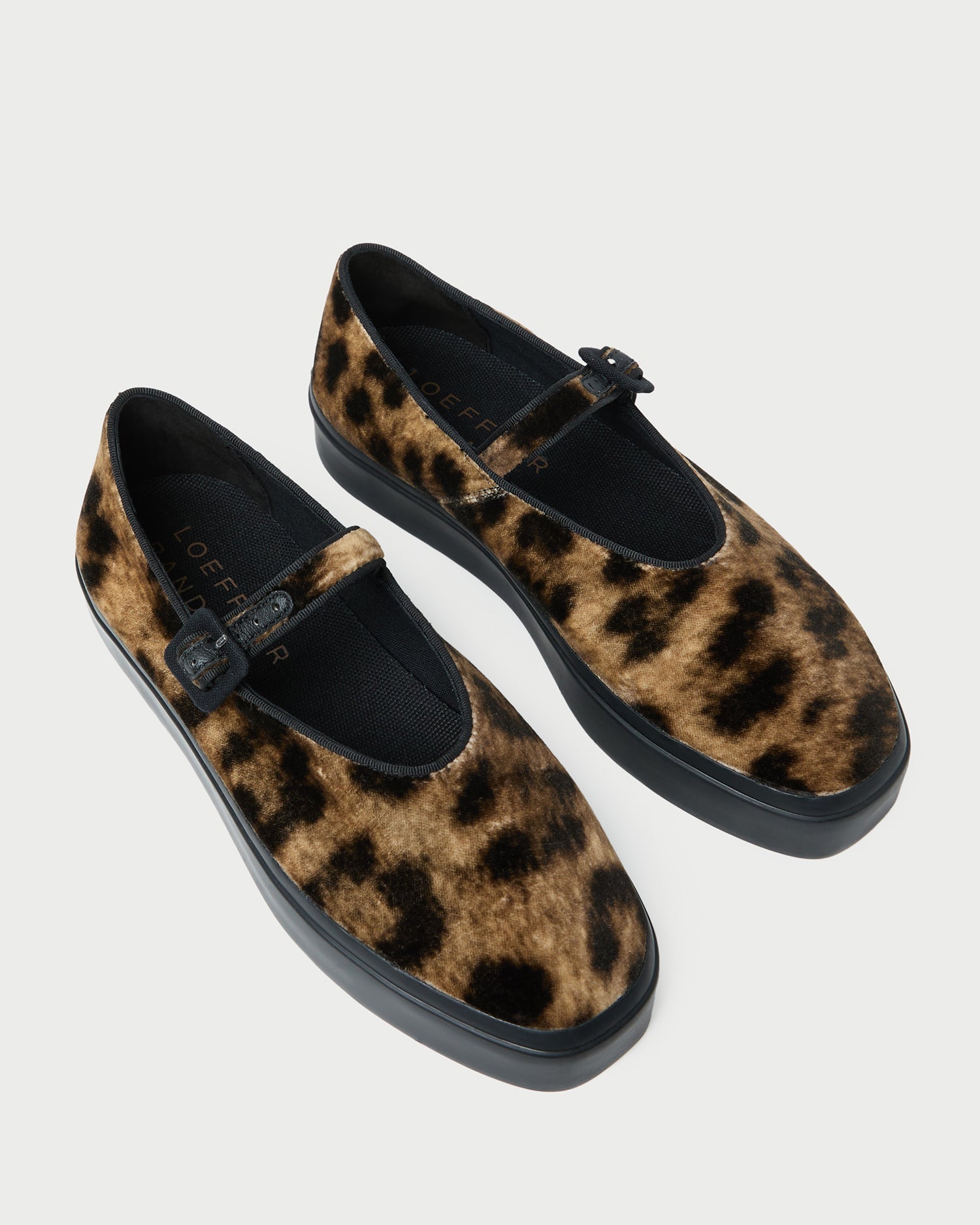 Loeffler Randall Women | Cooper Leopard Velvet Mary Jane Sneaker