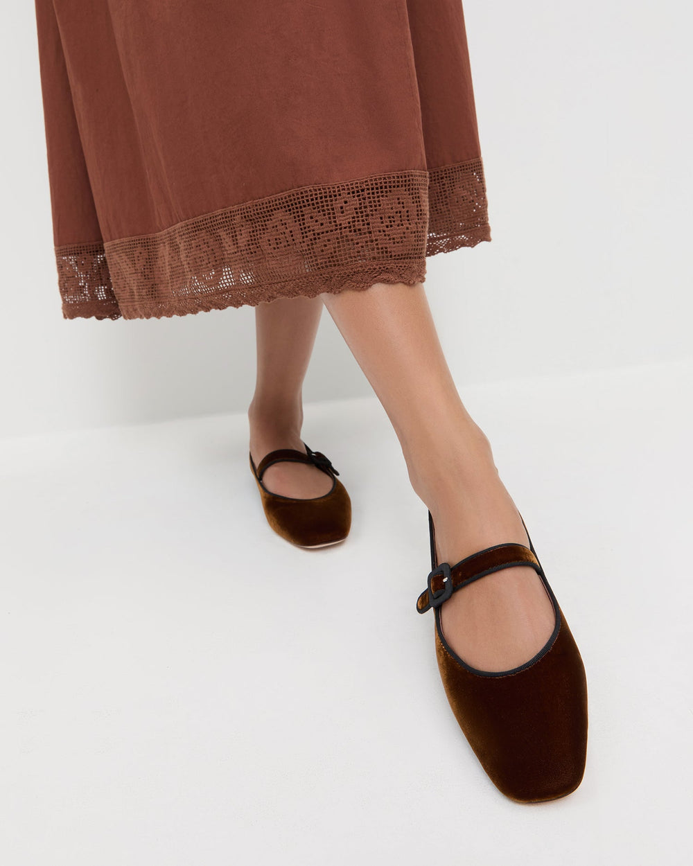 Ginger Brown Velvet Mary Jane | Loeffler Randall Women