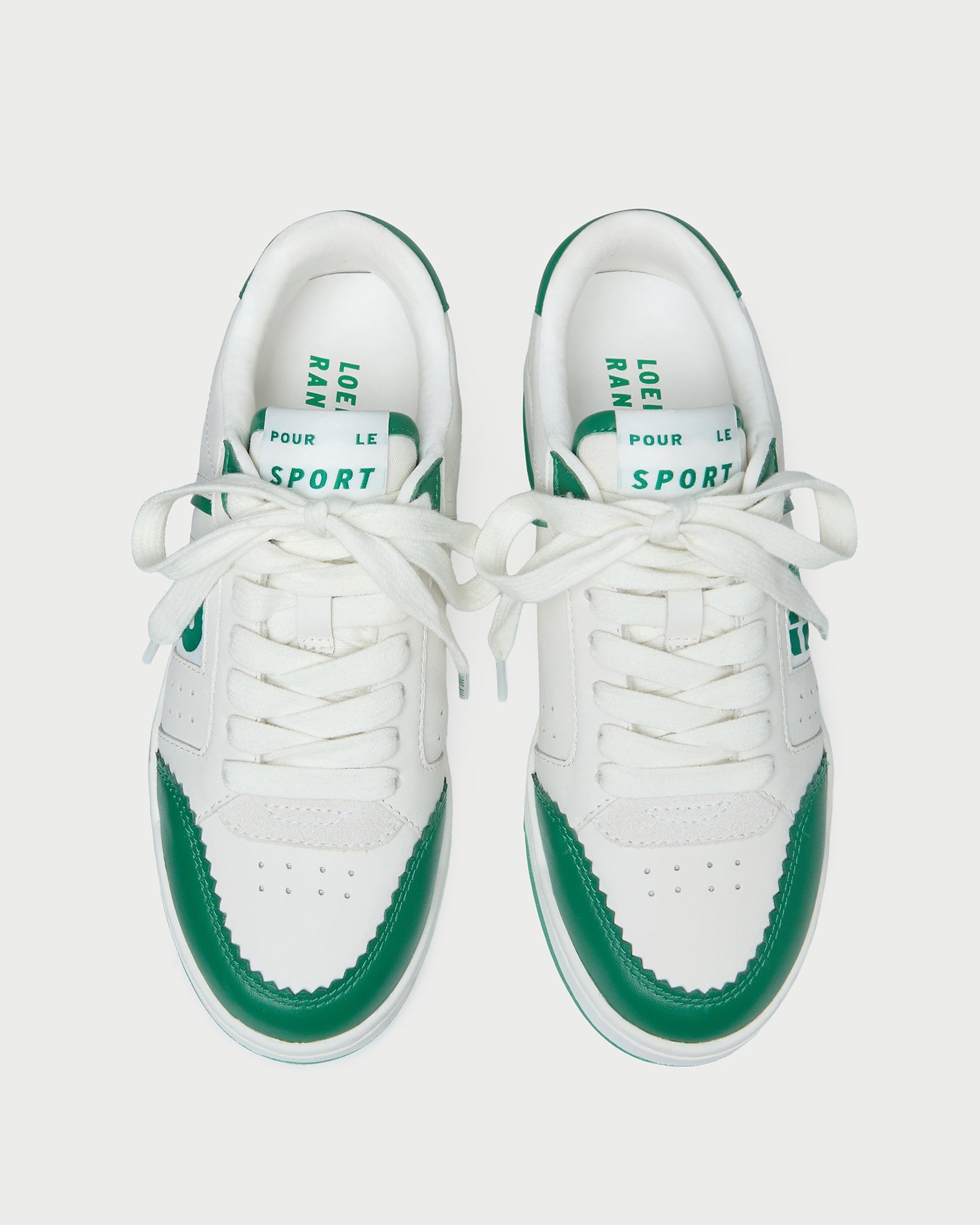 Topspin Cream/Green Court Sneaker | Women Loeffler Randall