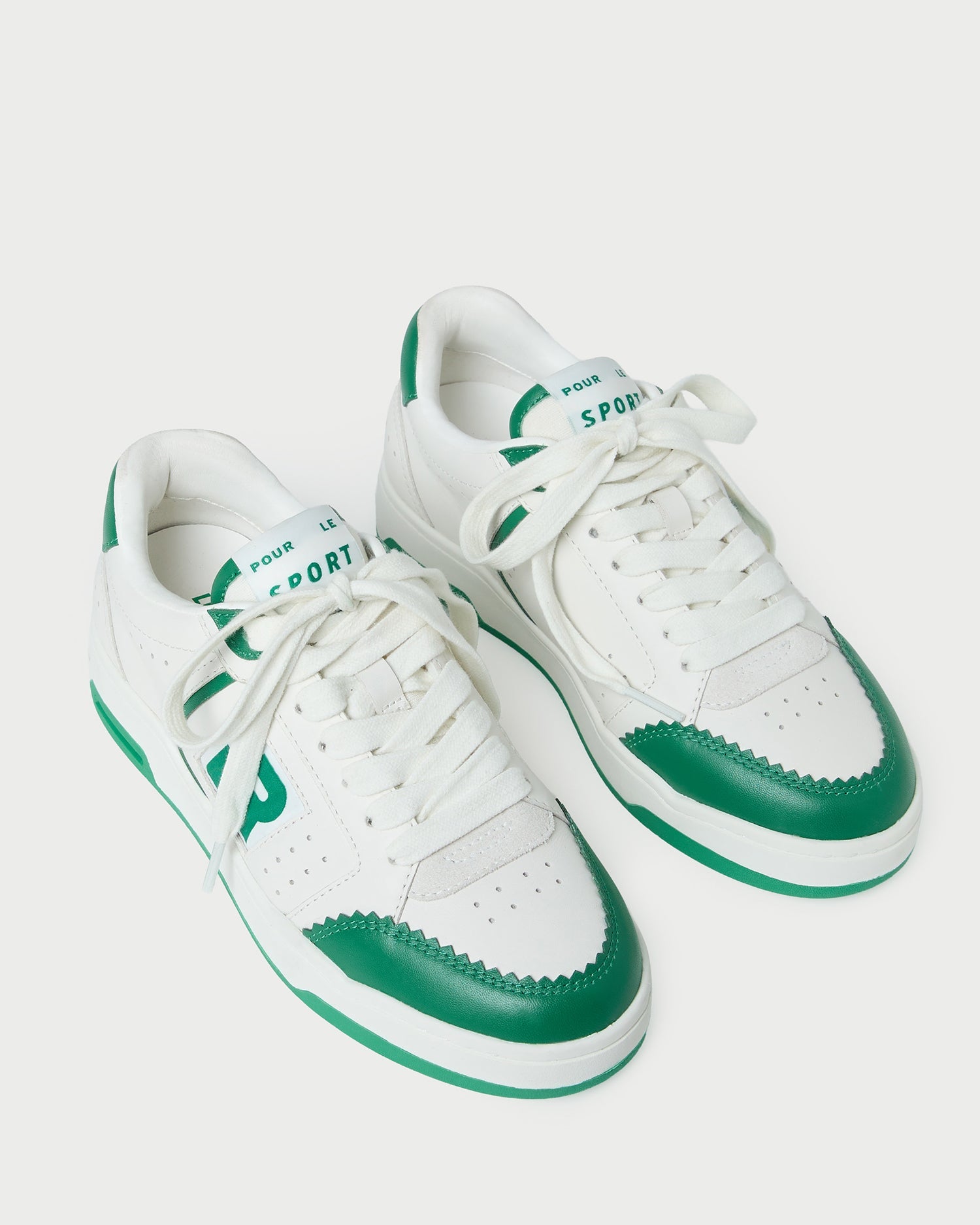 Topspin Cream/Green Court Sneaker | Women Loeffler Randall