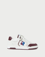 Topspin Cream/Maroon Court Sneaker | Loeffler Randall Women