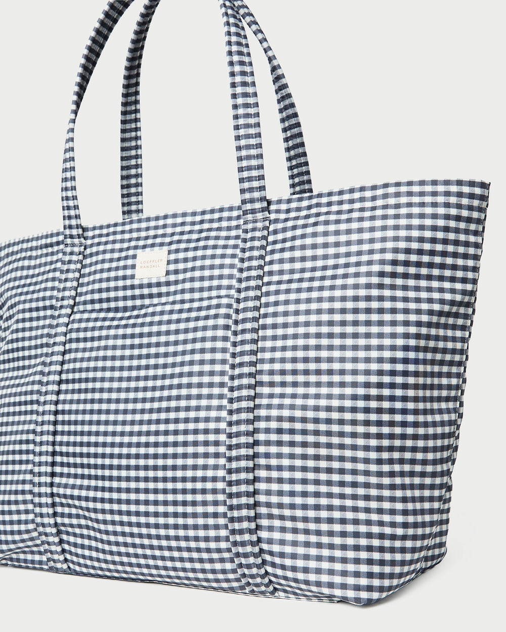 Loeffler Randall Women | Dina Black/White Gingham Travel Tote