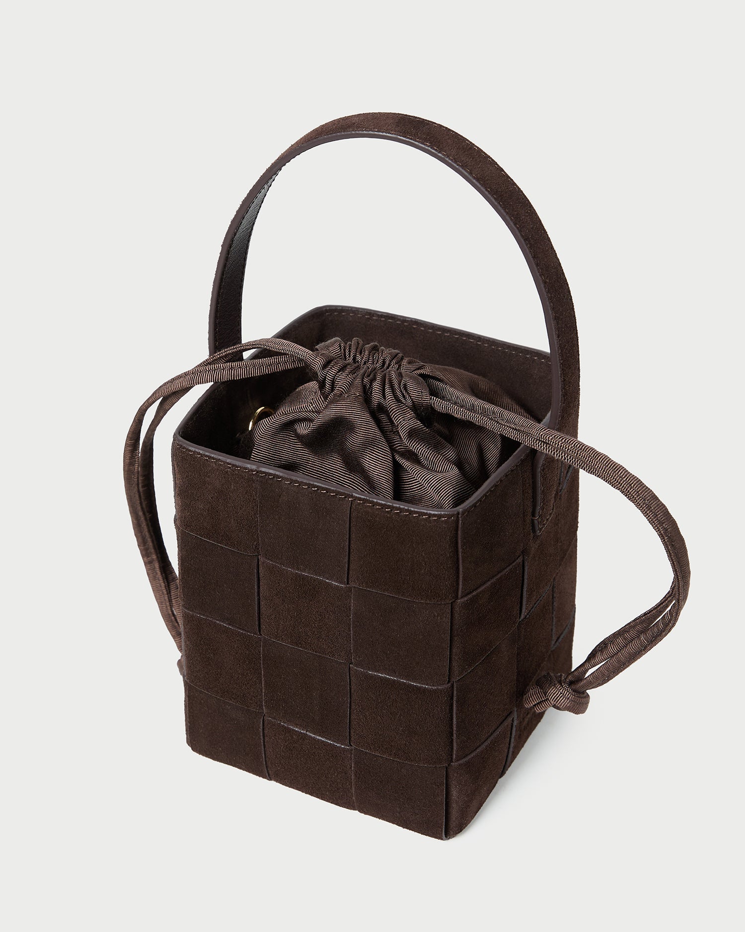 Loeffler Randall Women | Laith Brown Suede Bucket Bag