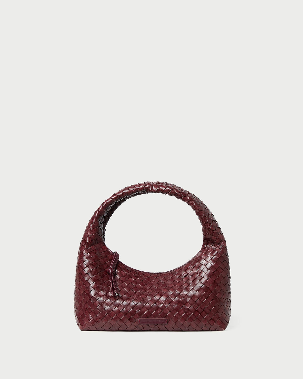 Mercer Maroon Woven Shoulder Bag | Loeffler Randall Women