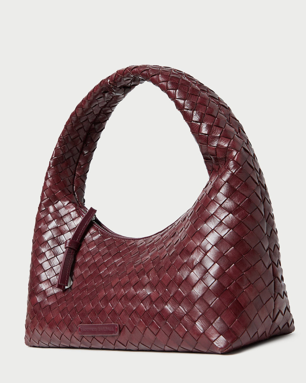 Mercer Maroon Woven Shoulder Bag | Loeffler Randall Women