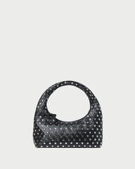 Mercer Black/Silver Leather Shoulder Bag | Loeffler Randall Women