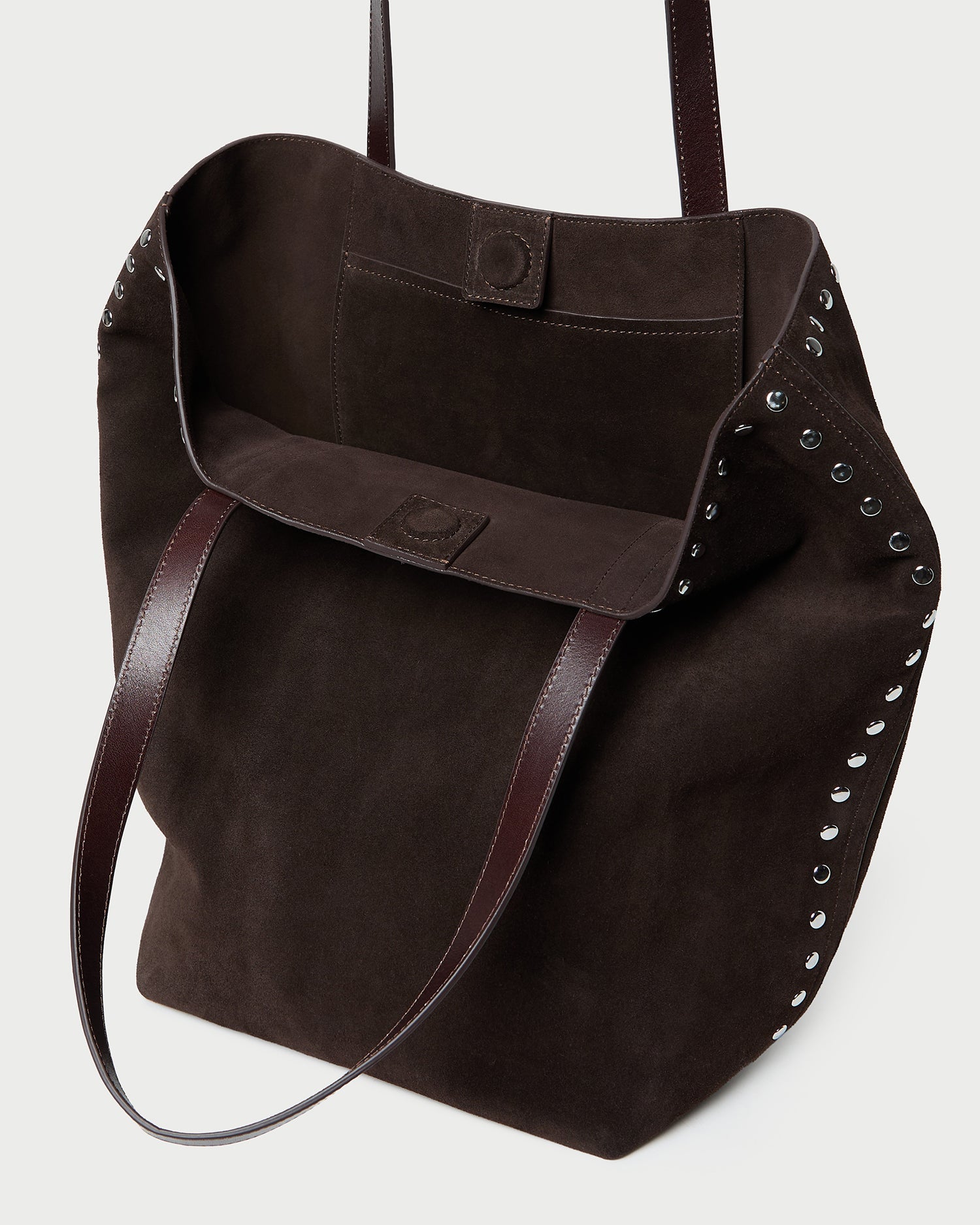 Loeffler Randall Women | Walker Brown/Silver Suede Tote