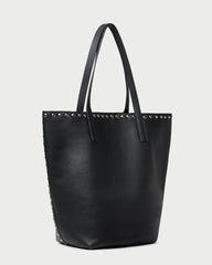 Walker Black/Silver Leather Tote | Loeffler Randall Women