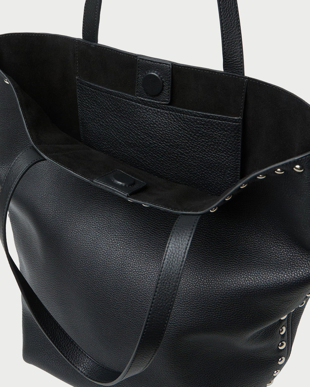 Walker Black/Silver Leather Tote | Loeffler Randall Women