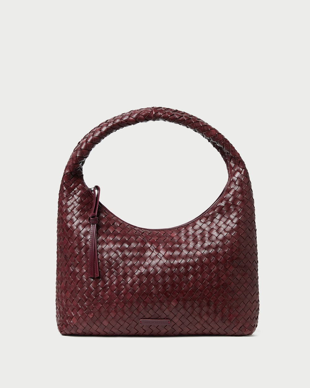 Loeffler Randall Women | Willow Maroon Woven Hobo Bag
